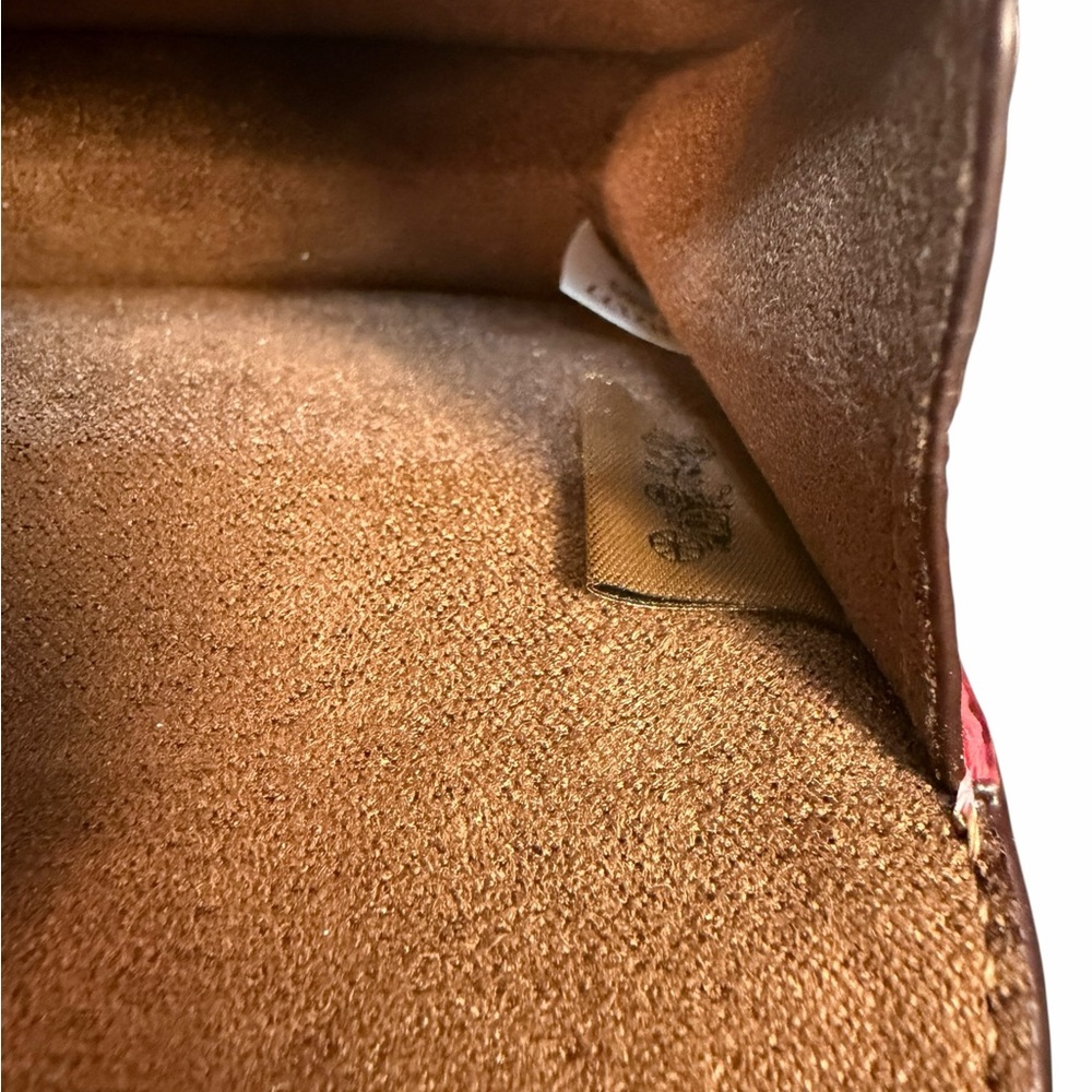 Coach Tammie Card Case Signature Canvas Strawberry Haze Leather #C6889 (A495) - Picture 10 of 10